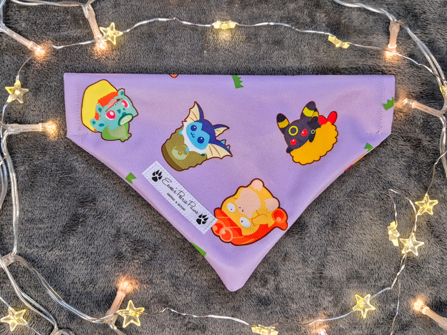 Pokemon Sushi Design Over The Collar Pet Bandana