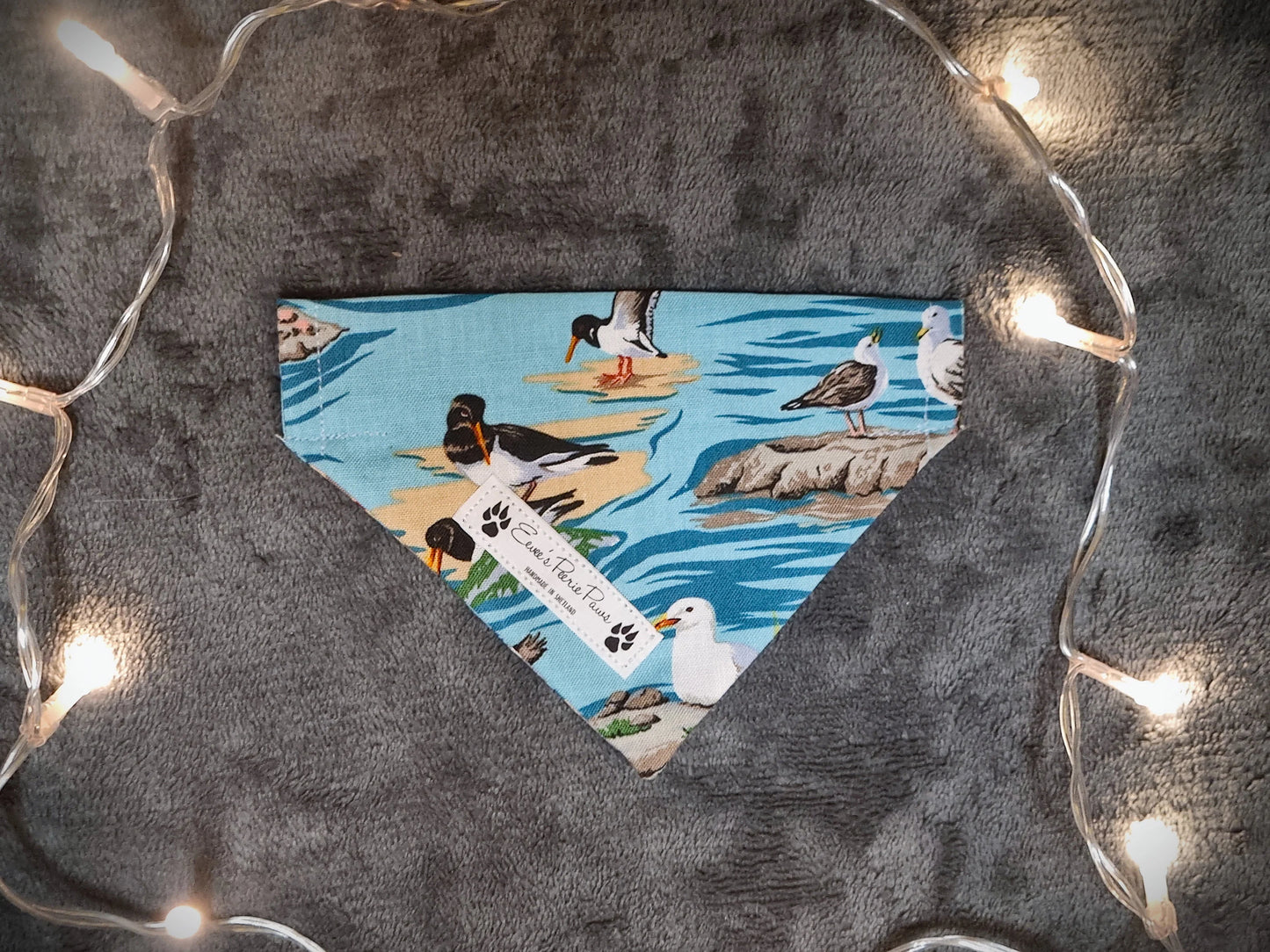 Seabirds Design Over The Collar Pet Bandana
