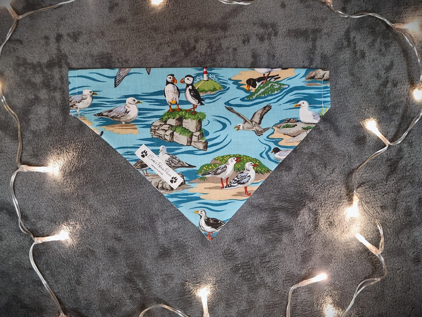 Seabirds Design Over The Collar Pet Bandana