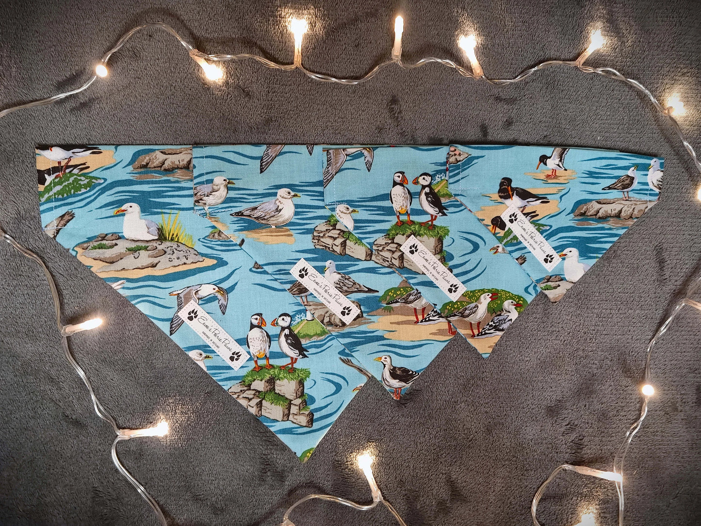 Seabirds Design Over The Collar Pet Bandana