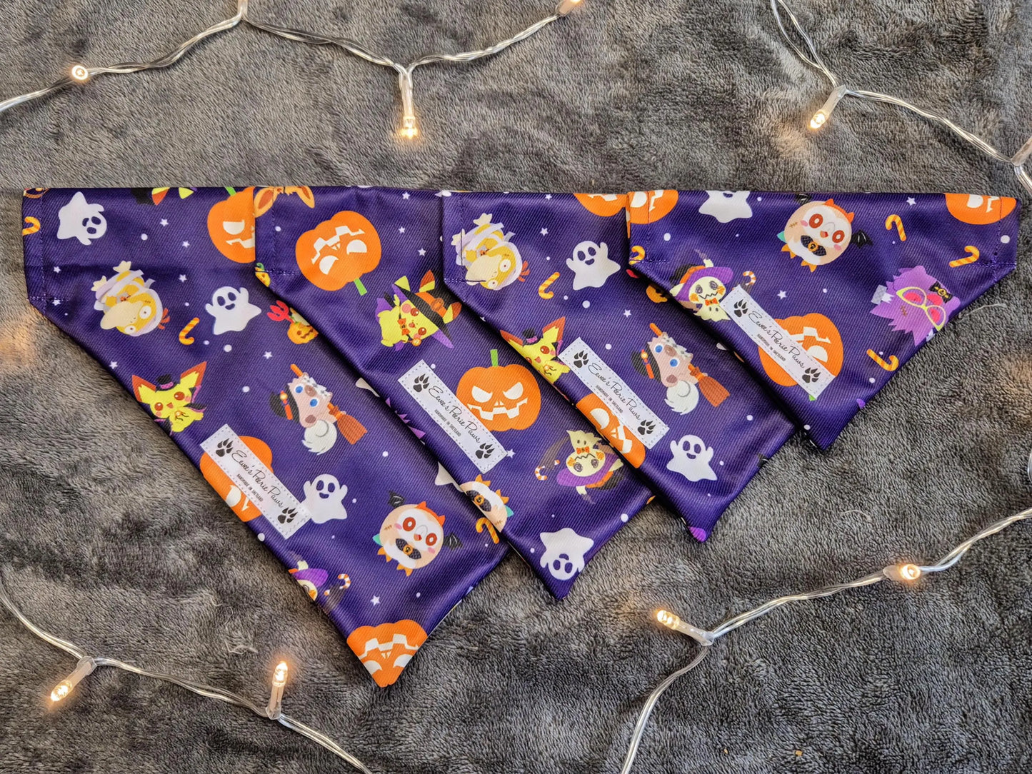 Halloween Pokemon Design Over The Collar Pet Bandana