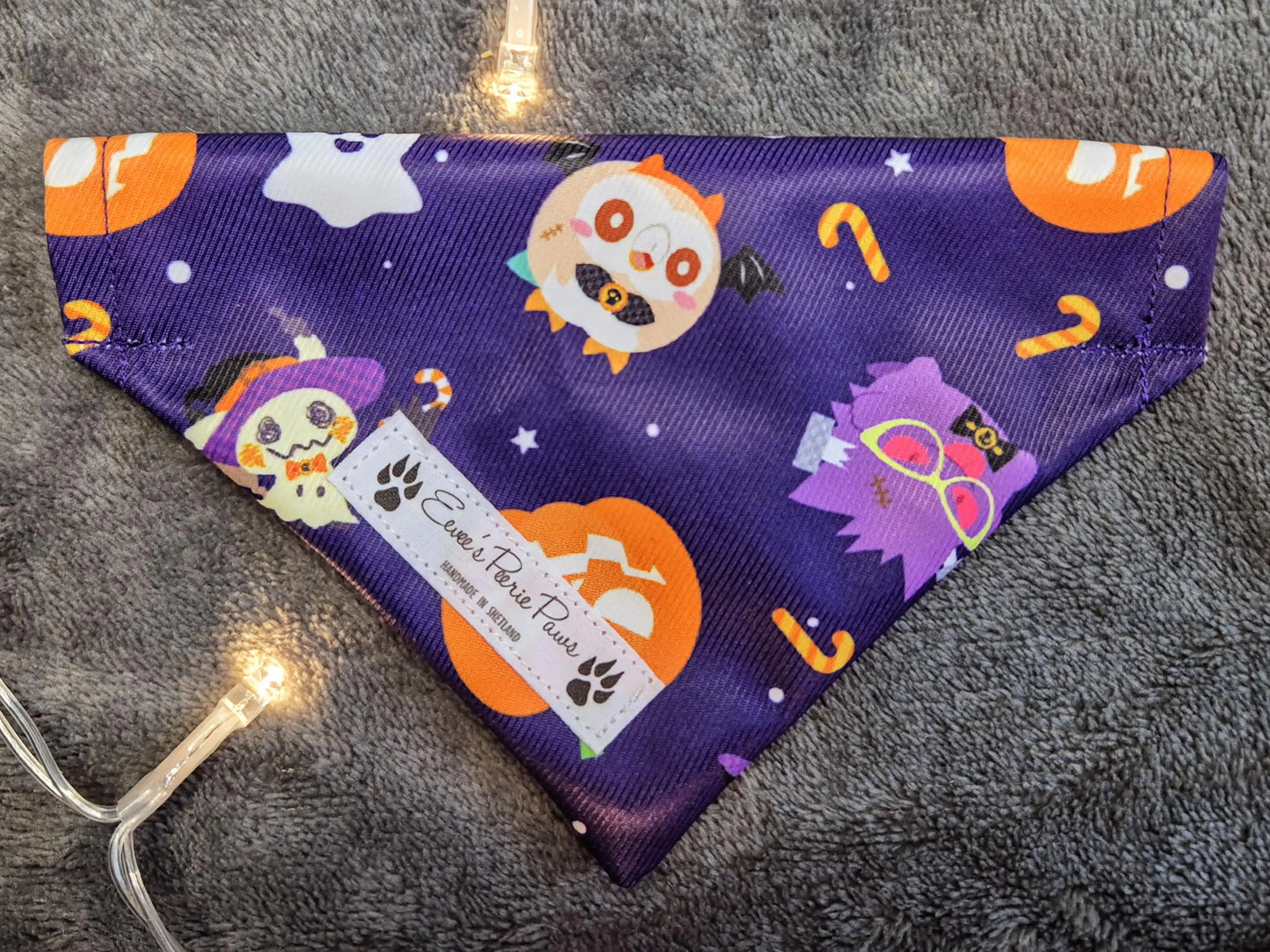 Halloween Pokemon Design Over The Collar Pet Bandana