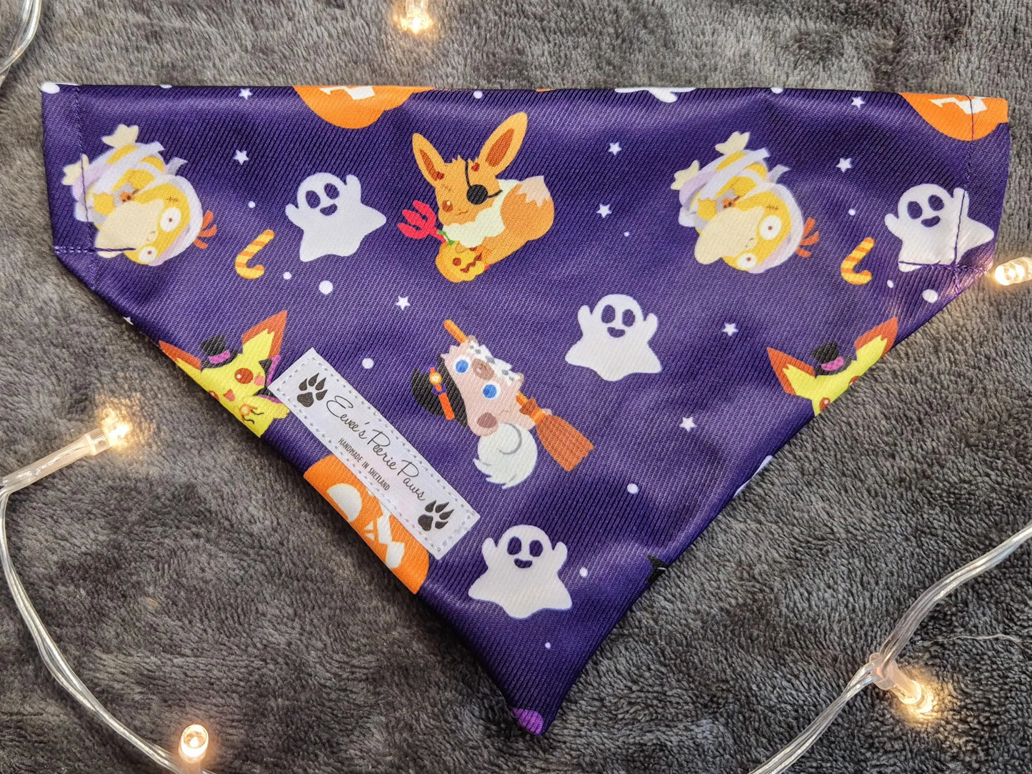 Halloween Pokemon Design Over The Collar Pet Bandana