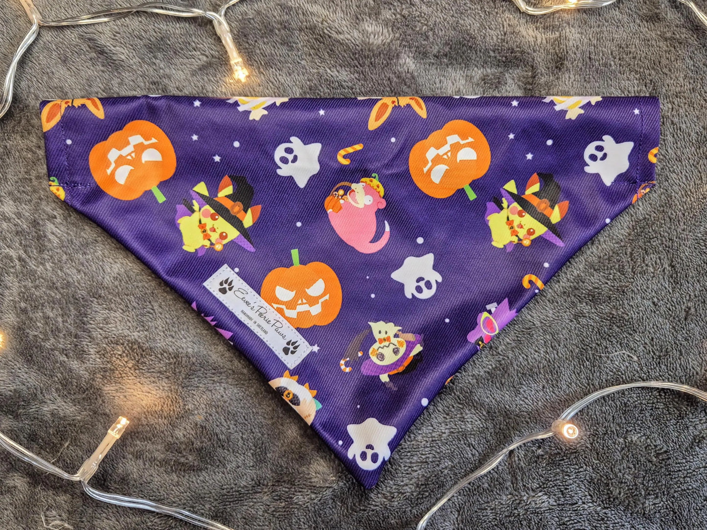 Halloween Pokemon Design Over The Collar Pet Bandana