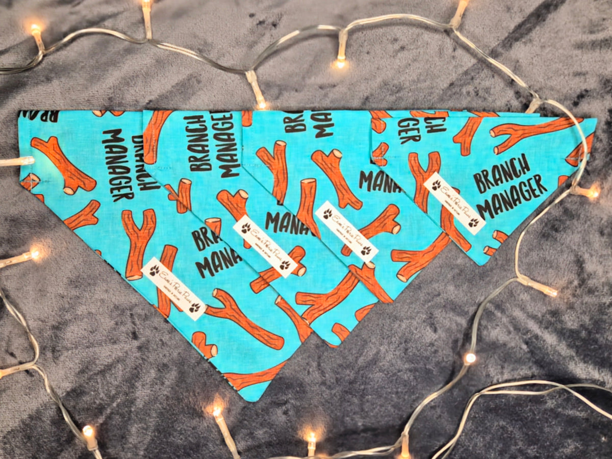 Branch Manager Design Over The Collar Pet Bandana