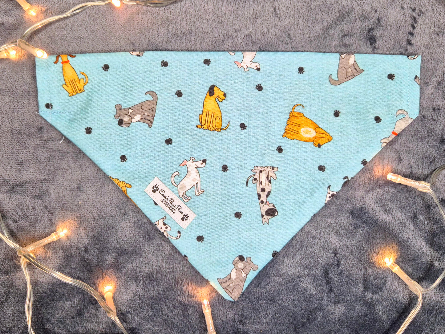 Cartoon Dogs Design Over The Collar Pet Bandana