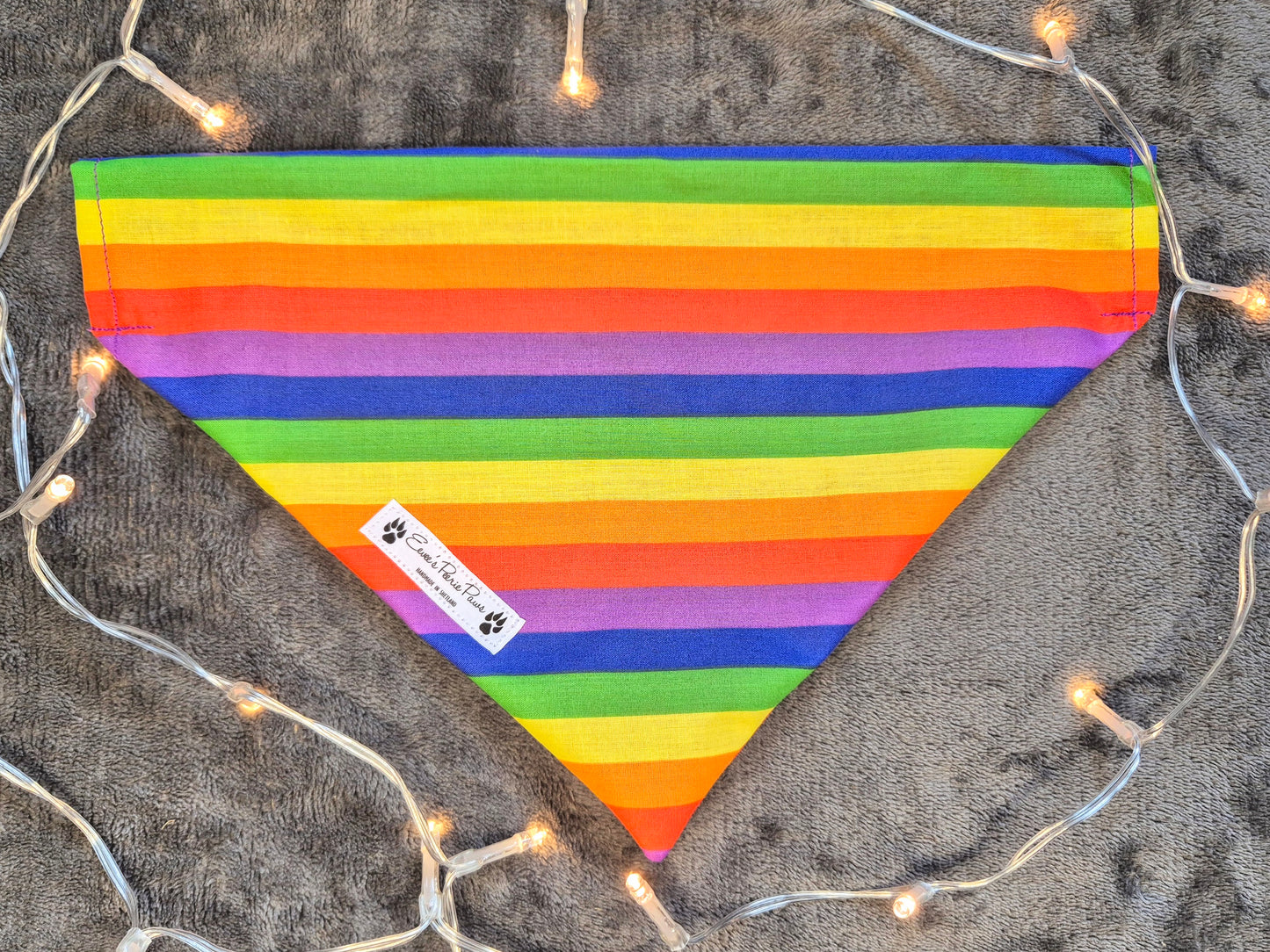 Pride Flag Design Over The Collar Pet Bandana
