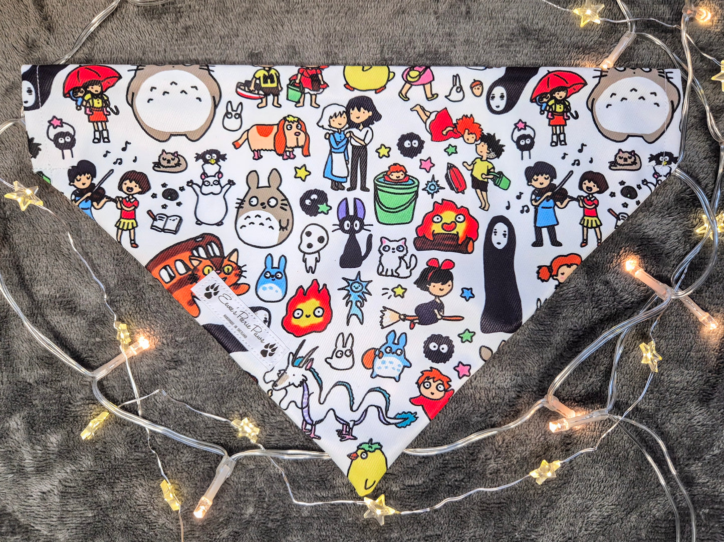Studio Ghibli Design Over The Collar Pet Bandana