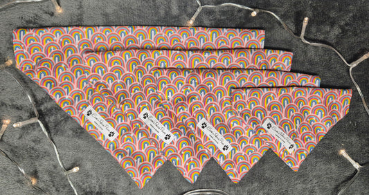 Rainbows Design Over The Collar Pet Bandana