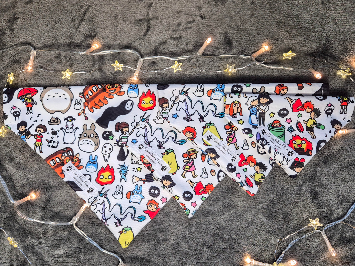 Studio Ghibli Design Over The Collar Pet Bandana