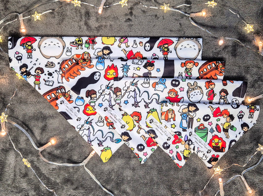 Studio Ghibli Design Over The Collar Pet Bandana