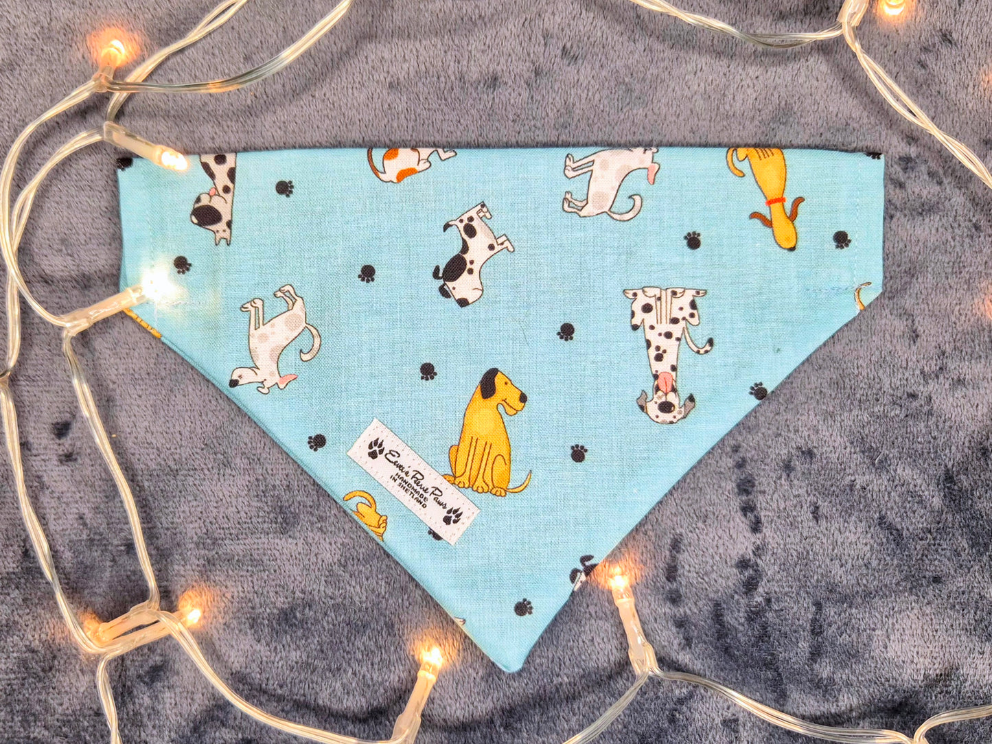 Cartoon Dogs Design Over The Collar Pet Bandana