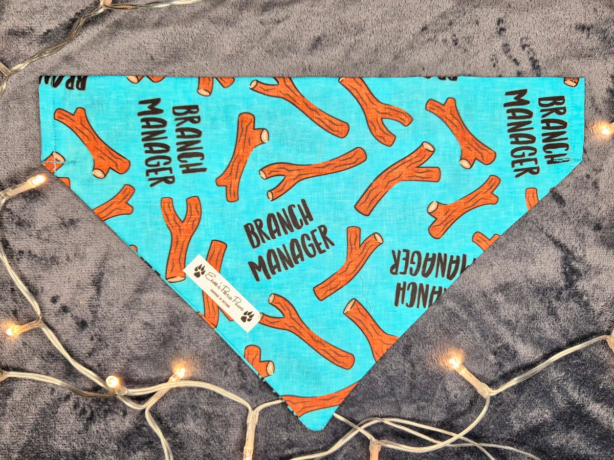 Branch Manager Design Over The Collar Pet Bandana