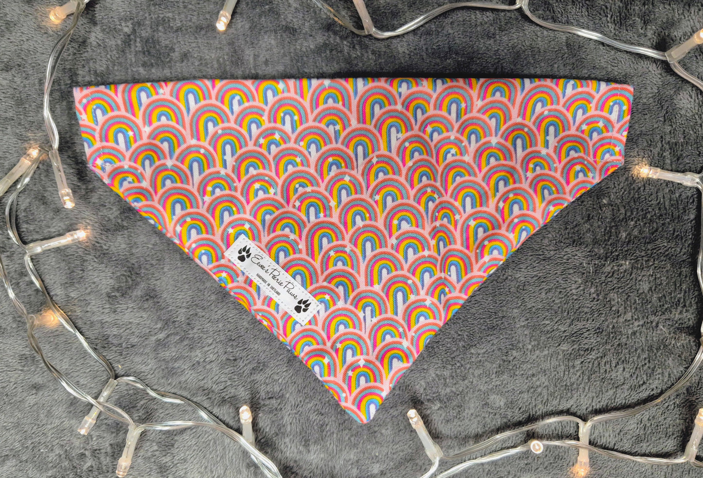 Rainbows Design Over The Collar Pet Bandana
