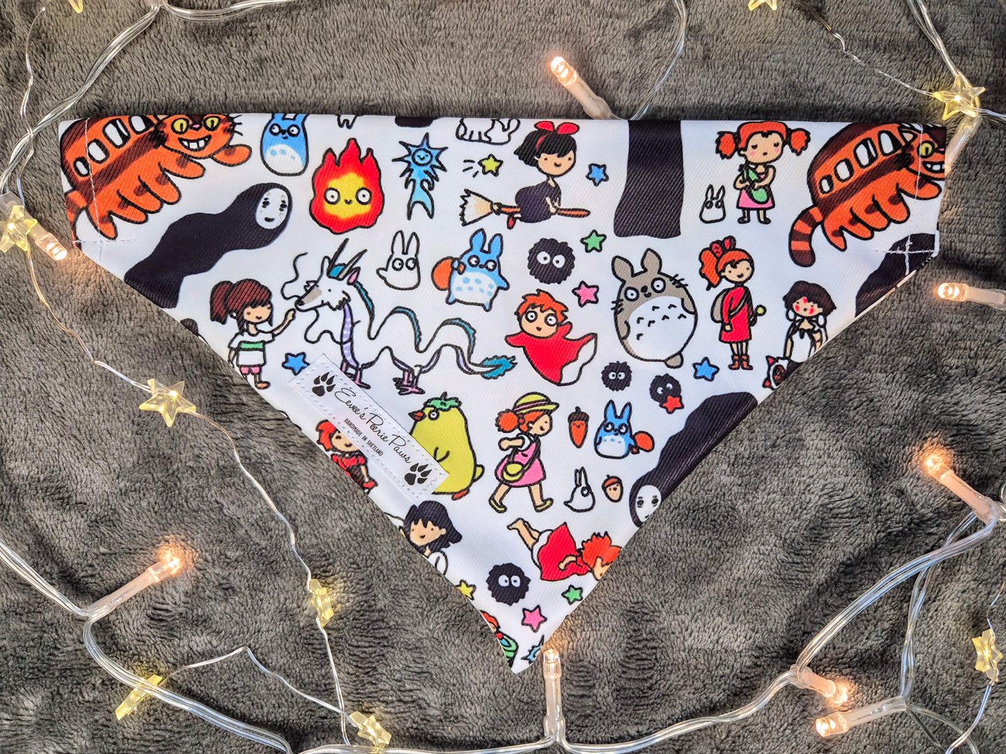 Studio Ghibli Design Over The Collar Pet Bandana