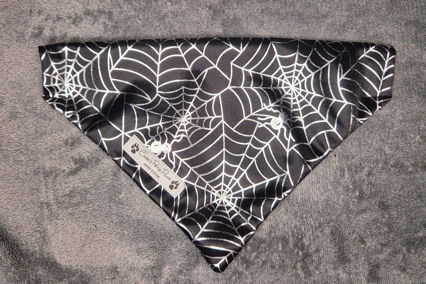 Halloween Spider Web Design Over The Collar Pet Bandana