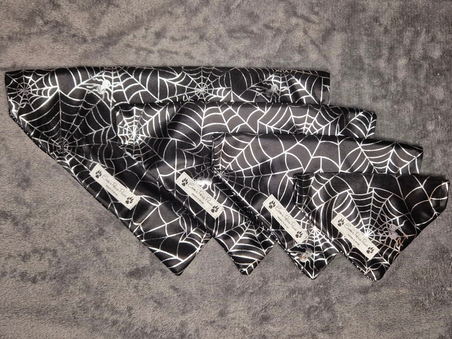 Halloween Spider Web Design Over The Collar Pet Bandana