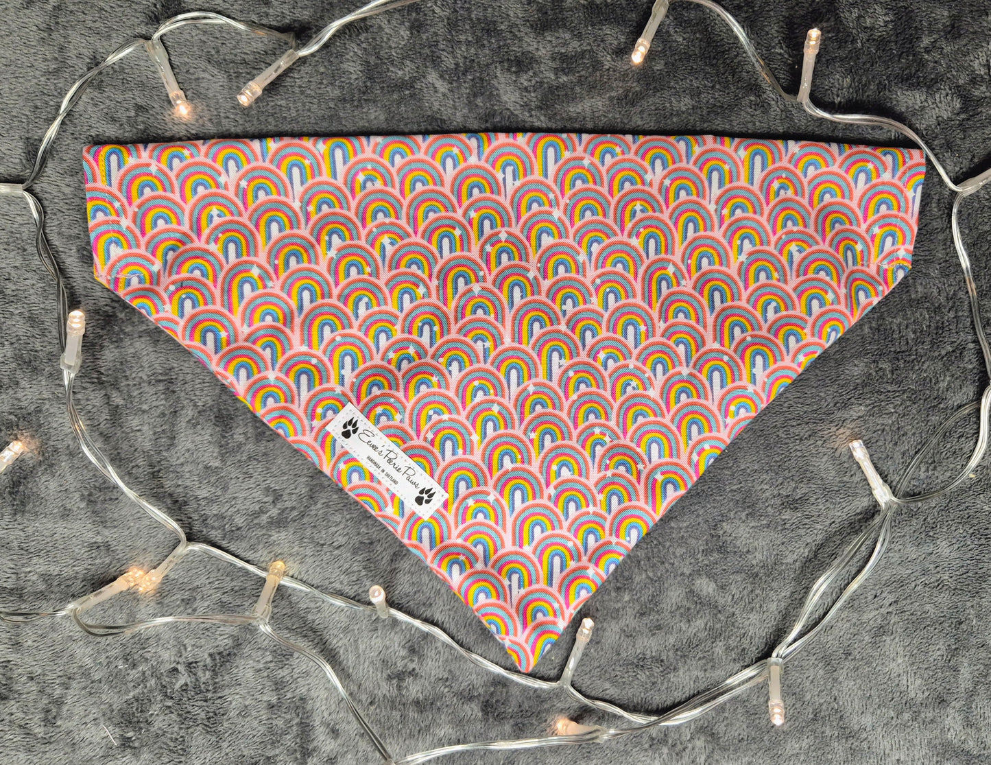Rainbows Design Over The Collar Pet Bandana