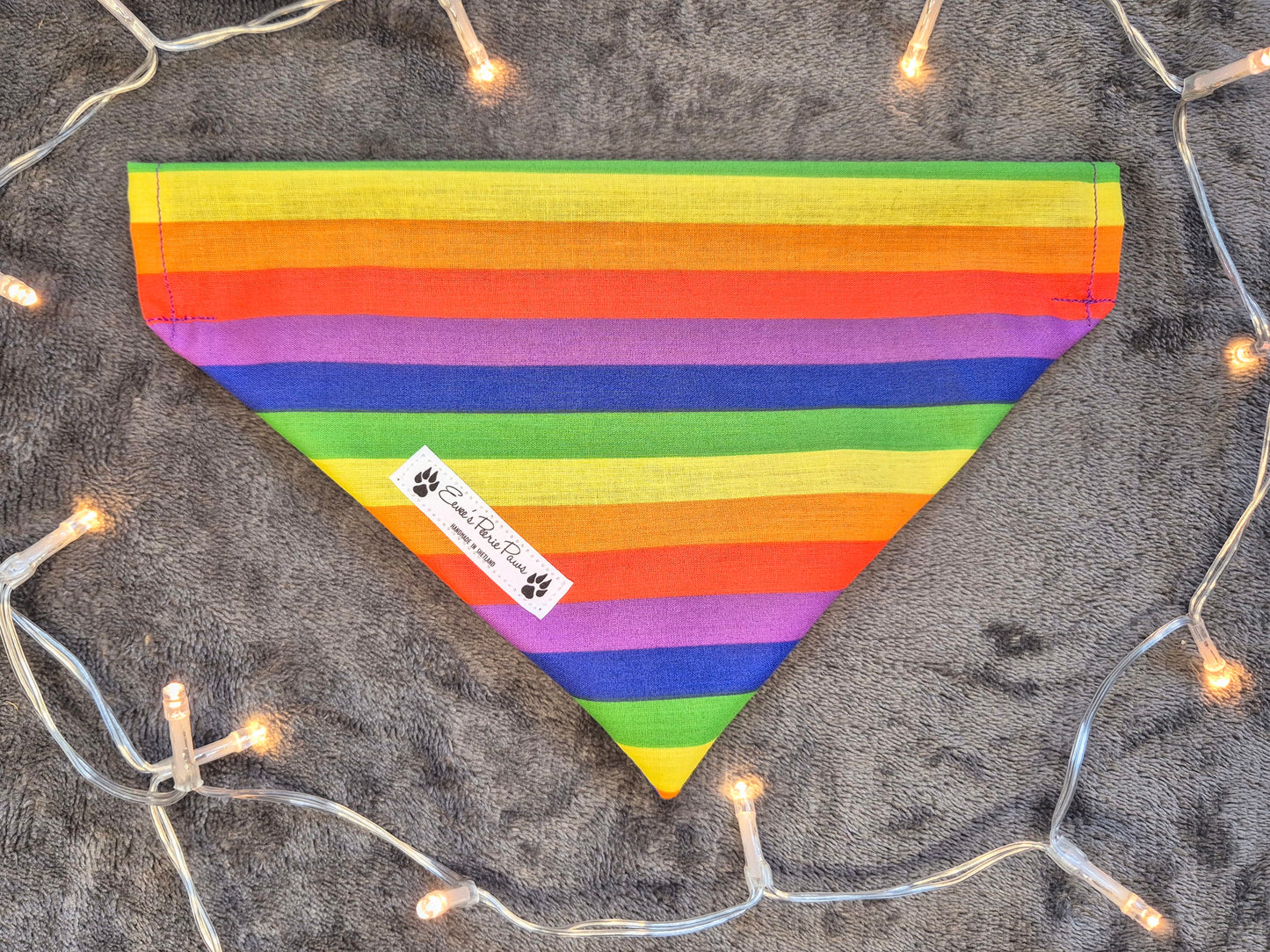 Pride Flag Design Over The Collar Pet Bandana