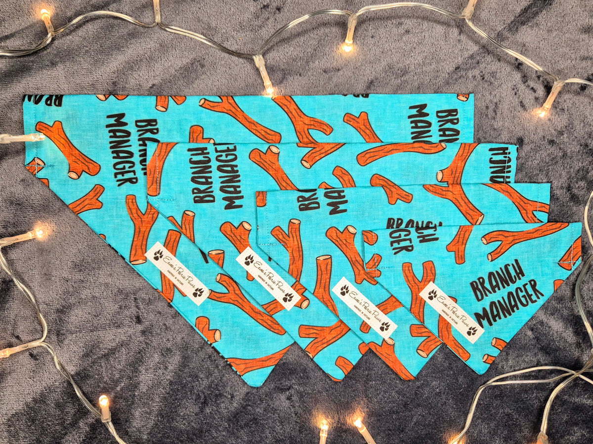 Branch Manager Design Over The Collar Pet Bandana