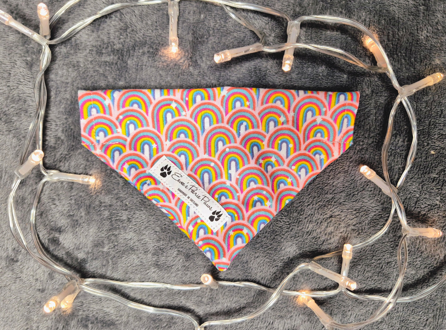 Rainbows Design Over The Collar Pet Bandana