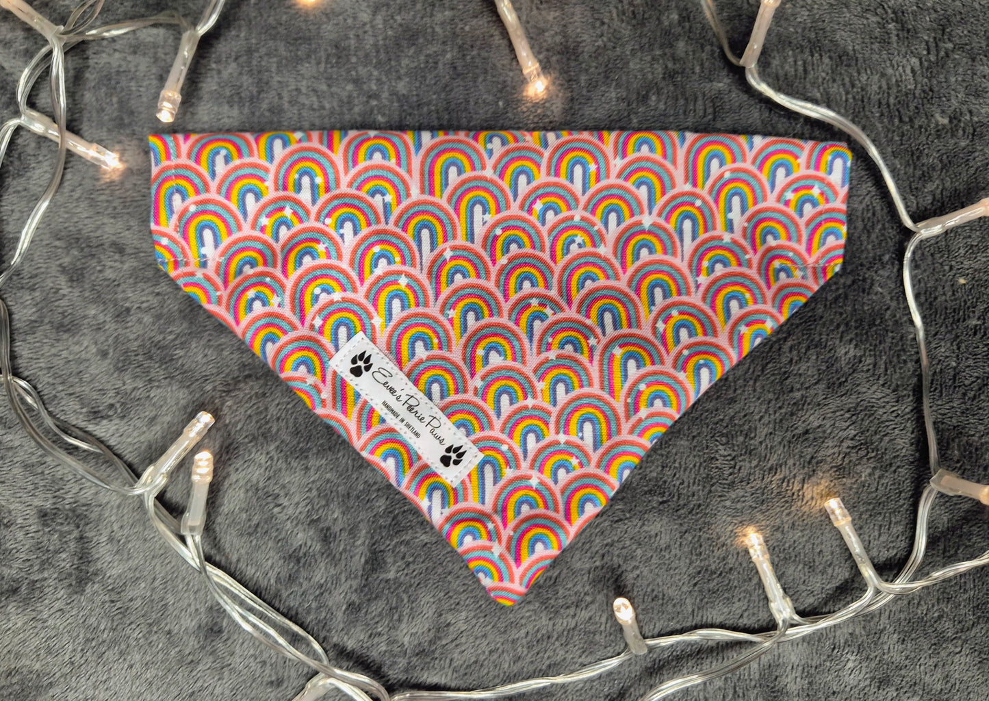 Rainbows Design Over The Collar Pet Bandana