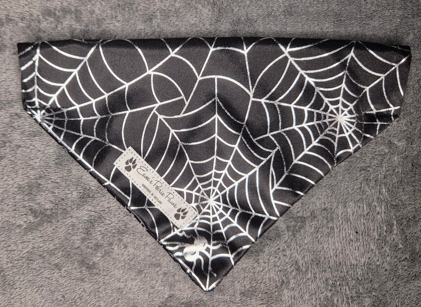 Halloween Spider Web Design Over The Collar Pet Bandana