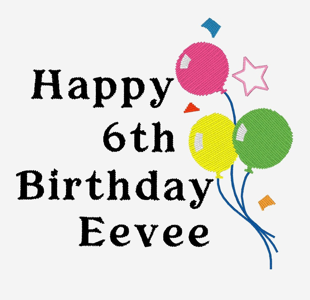 Birthday Personalisation Onto Any Bandana