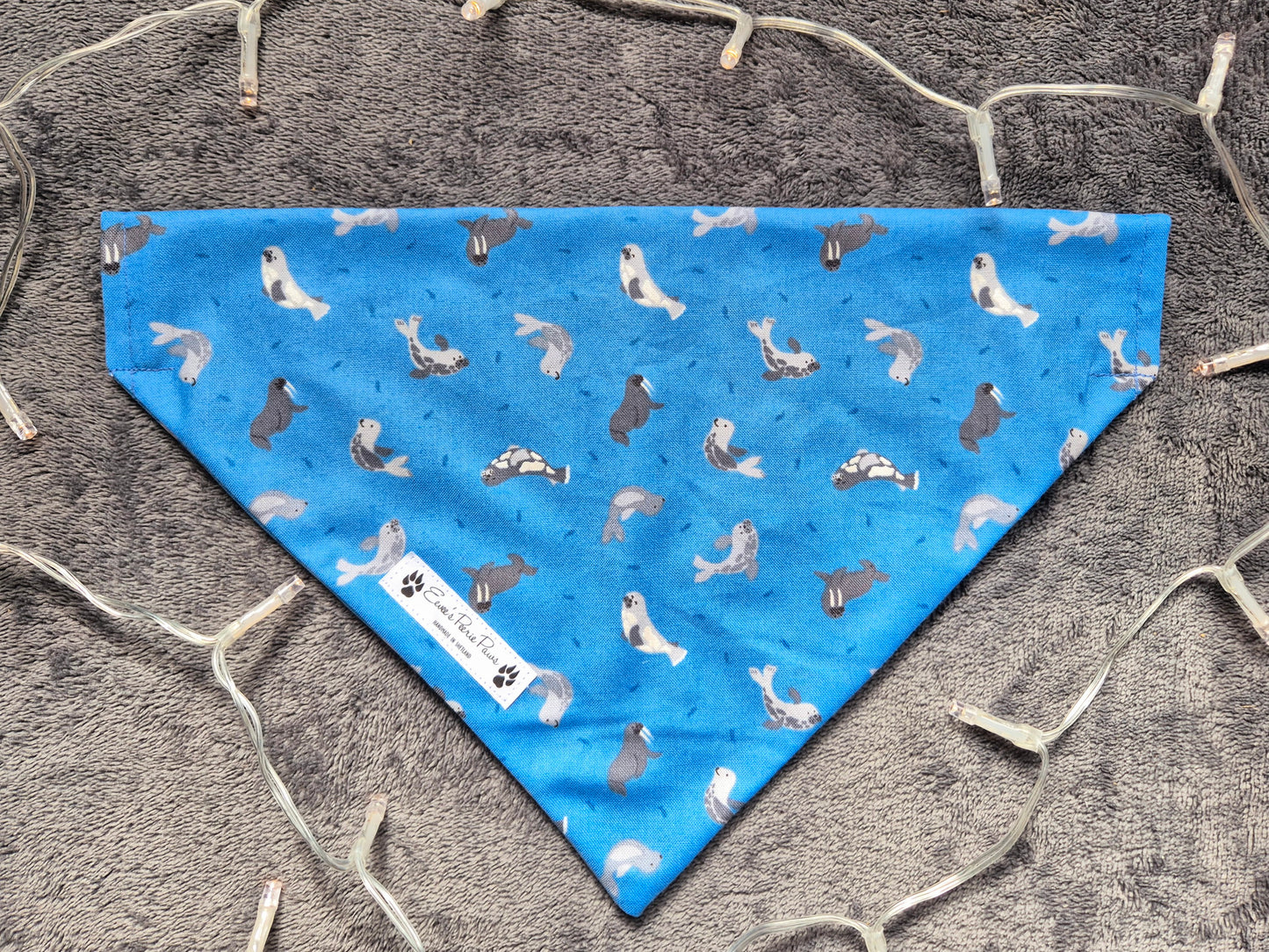 Seals and Walrus Design Over The Collar Pet Bandana