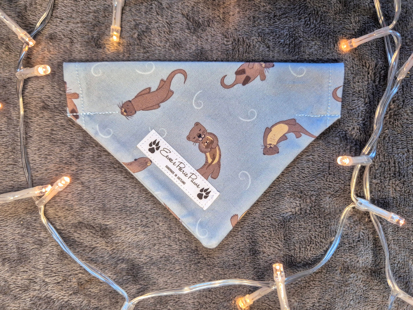 Otter Design Over The Collar Pet Bandana